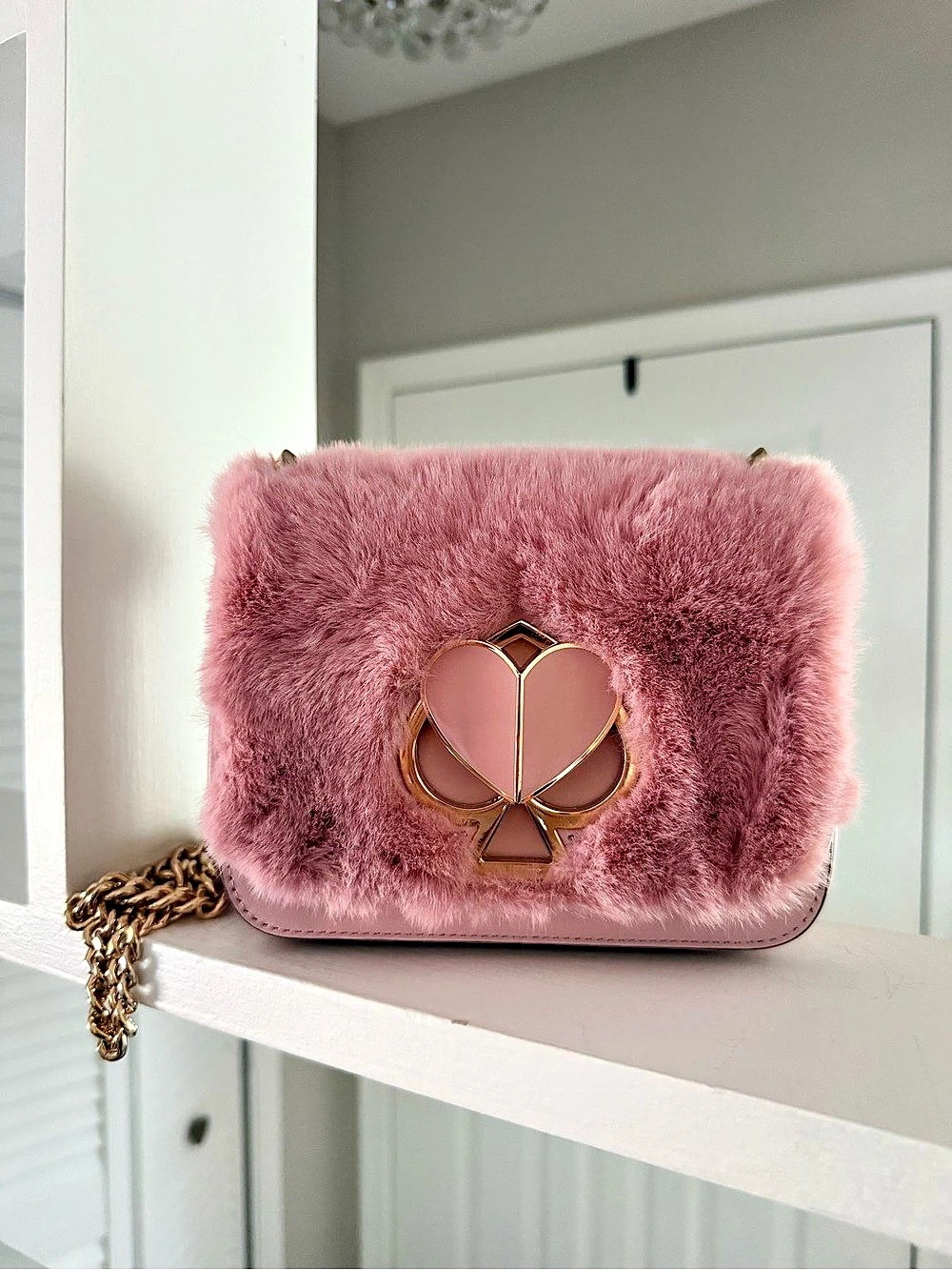 Kate Spade Faux Fur Nicola Twistlock